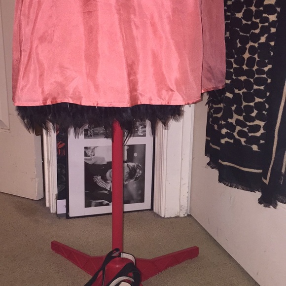 Twelve by Twelve Holiday Feather Hem Mini Dress - Picture 7 of 7